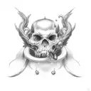 vanity sin tattoo design idea