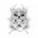 vanity sin tattoo design idea