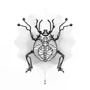 lantern bug with lantern tattoo design idea