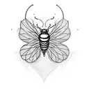 lantern bug with lantern tattoo design idea