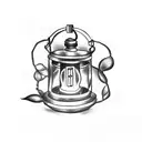 lantern bug with actual lantern tattoo design idea