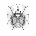 lantern bug with actual lantern tattoo design idea