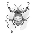 lantern bug with actual lantern tattoo design idea