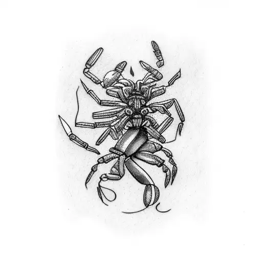 horse scorpion libra X・XXIII・MCMXC tattoo design idea