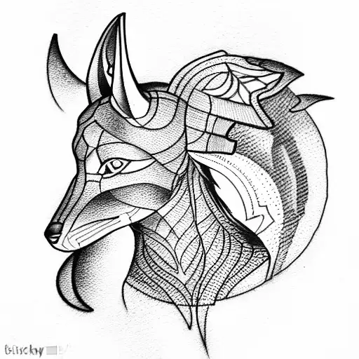 Anubis tattoo design idea
