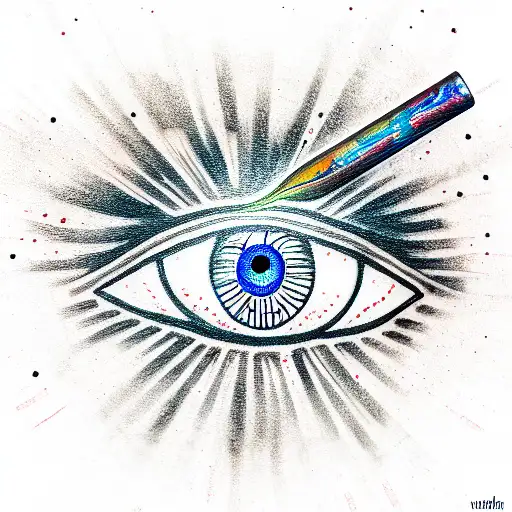 Evil Eye tattoo design idea