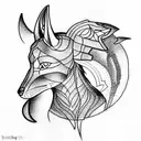Anubis tattoo design idea