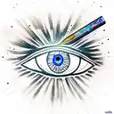 Evil Eye tattoo design idea