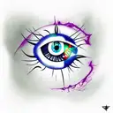 Evil Eye tattoo design idea