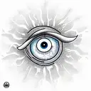 Evil Eye tattoo design idea