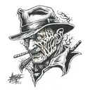 Freddy Krueger tattoo design idea