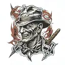 Freddy Krueger tattoo design idea
