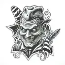 Freddy Krueger tattoo design idea