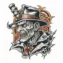 Freddy Krueger tattoo design idea