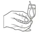 two hands, one holding a coca cola and the other holding a glass of wine tattoo design idea