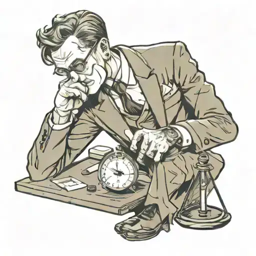 balance, loneliness and love, a suit, mind and heart, smart. Kaos, overthinking, anxiety. Resilence. tattoo design idea