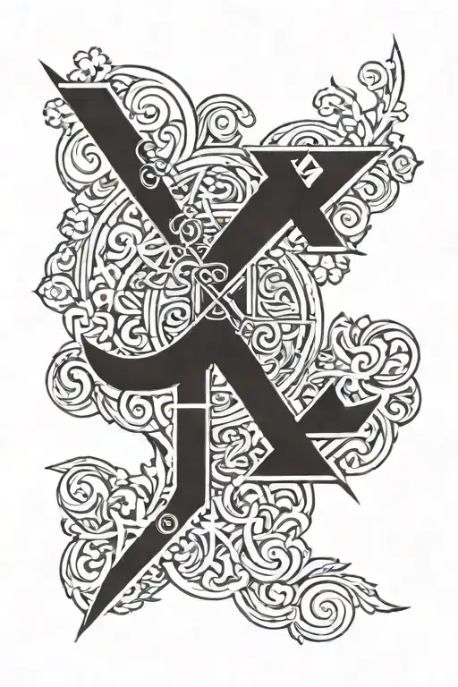 Chi Rho tattoo design idea