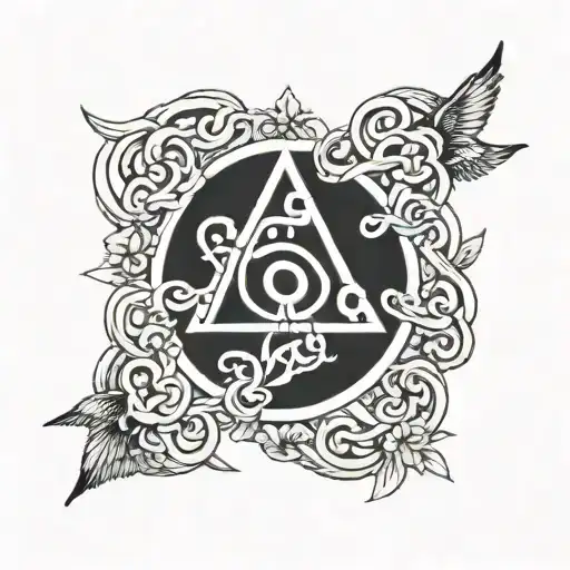Holy Trinity symbol tattoo design idea