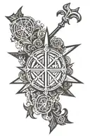 Chi Rho symbol tattoo design idea