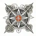 Chi Rho tattoo design idea