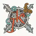 Chi Rho tattoo design idea