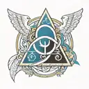 Holy Trinity symbol tattoo design idea