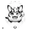 Jigglypuff pokemon tattoo design idea