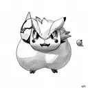 Jigglypuff pokemon tattoo design idea