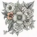 december september october april and june birth flower tattoo tattoo design idea