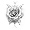 Snake and rose tattoo design idea