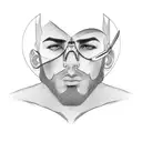 barber straight razor tattoo design idea