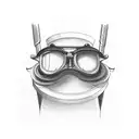 barber straight razor tattoo design idea