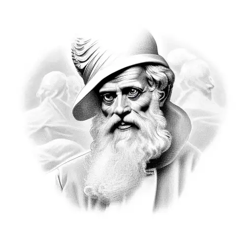 Saint peter tattoo design idea