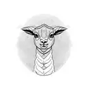 Fear the lamb tattoo design idea