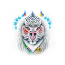 mandril tattoo design idea