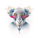 mandril tattoo design idea