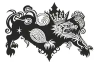 King Baldwin 4 tattoo design idea