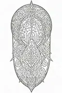 lord of the rings elvish    tattoo design idea