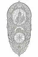 lord of the rings elvish    tattoo design idea