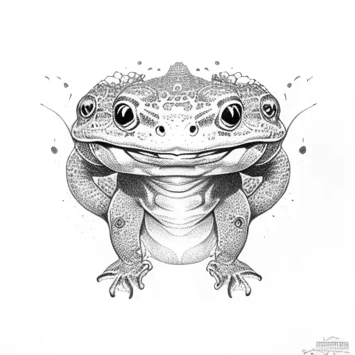 Salamander tattoo design idea