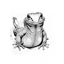 Salamander tattoo design idea