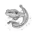 Salamander tattoo design idea
