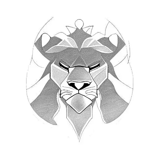 mufasa and simba  tattoo design idea