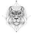 mufasa and simba  tattoo design idea