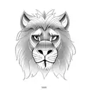 mufasa and simba  tattoo design idea