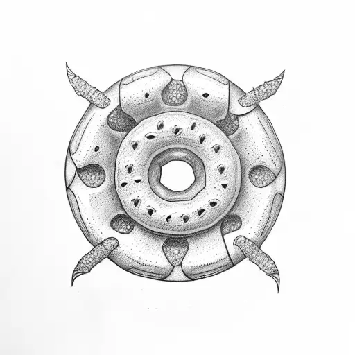 crocsica and donut tattoo design idea