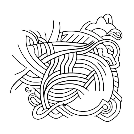 Hawaiian island outline tattoo design idea
