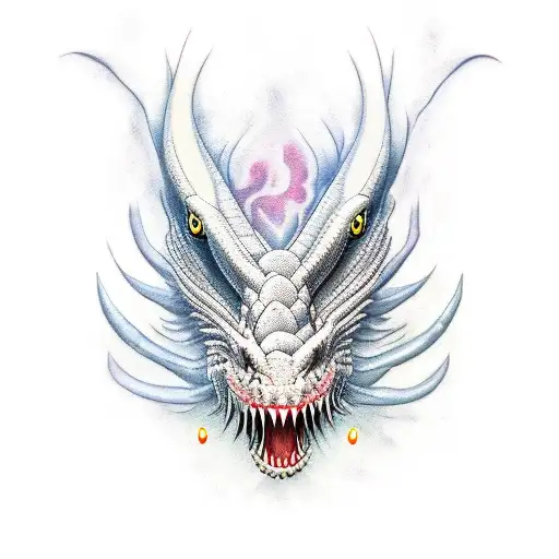 long dragon  tattoo design idea