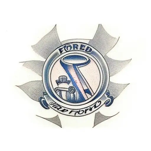 ford tractor  tattoo design idea