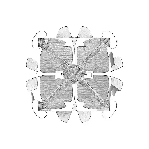 tractor inside of puzzle piece  tattoo design idea